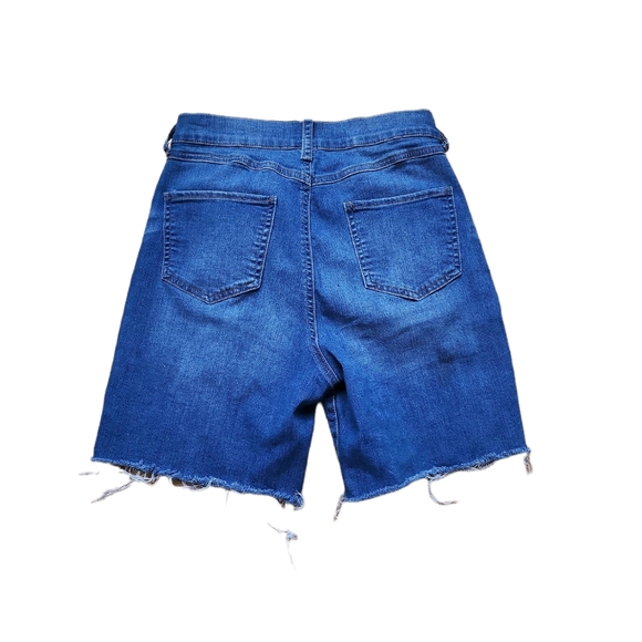 New York Rewash Super High-Rise Distressed Shorts Size 7/ 28 - Picture 2 of 6